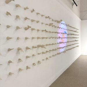 XYZ, 290X80X15 in, Ceramic & Video, 2024